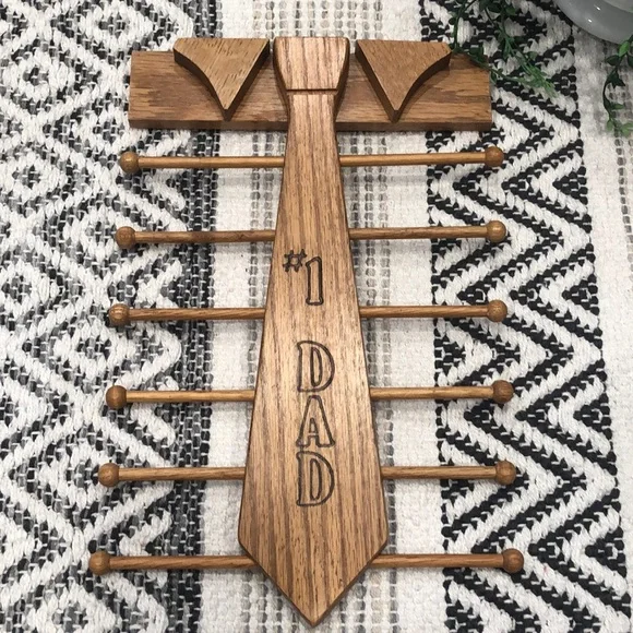Vintage #1 Dad tie holder