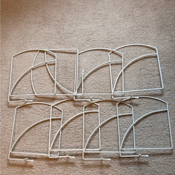 Set of 8 White Metal Dividers