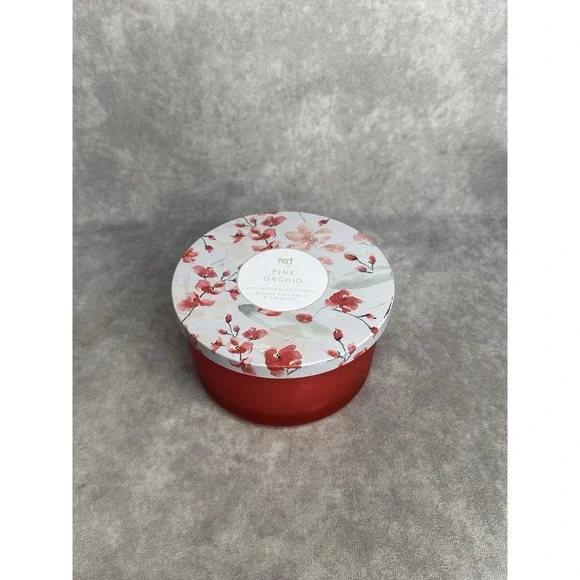 Pier 1 Discontinued Pink Orchid 3 Wick Candle‎