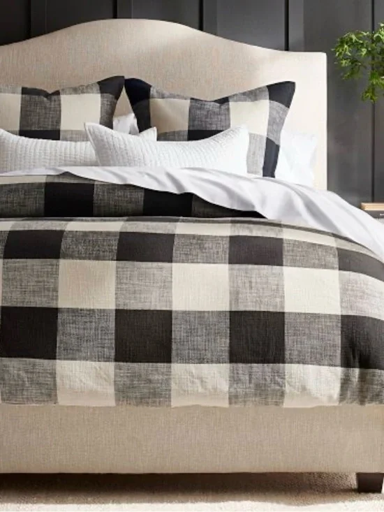 Pottery Barn Bryce Buffalo Check Duvet & Shams