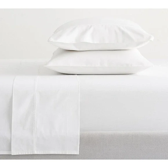Pottery Barn Sheet Set White Twin/Twin XL400 Thread Count 100% Organic Cotton