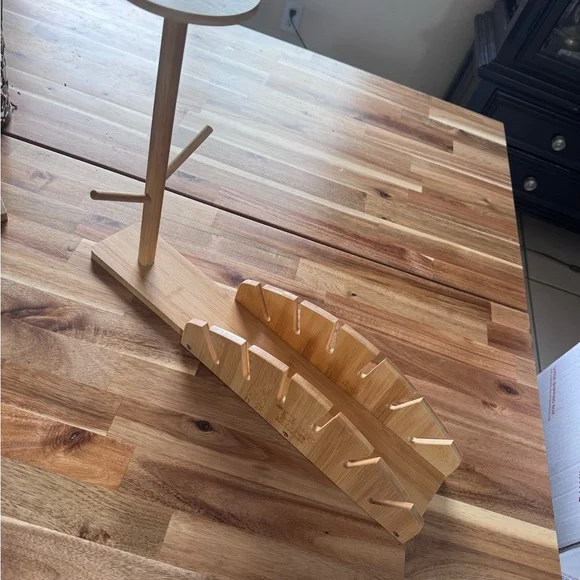 Wooden bamboo Hat Stand and Organizer
