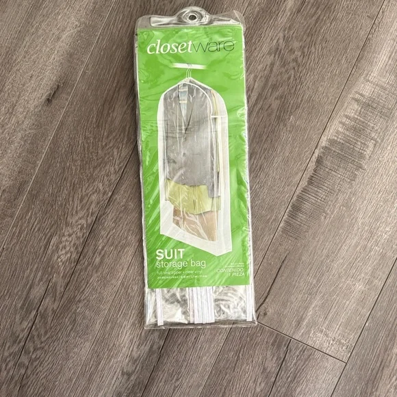 Clear Vinyl Suit Storage Bag - Full zipper suit storage bag