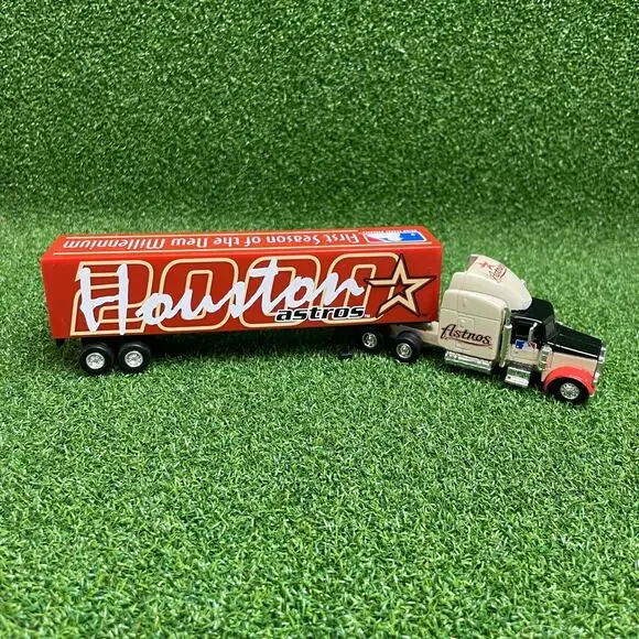 Vintage MLB Houston Astros Haulin' Series Diecast Toy Semi Tractor Trailer