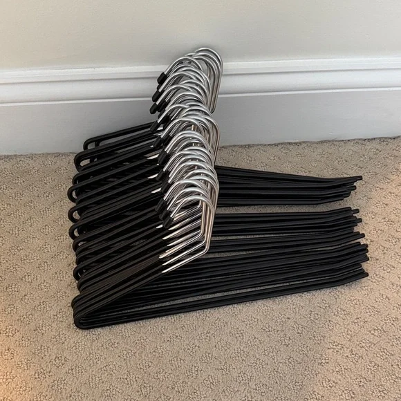 Zober Non-Slip Pants Hangers - 40 Pack Open Ended for Jeans and Clothes