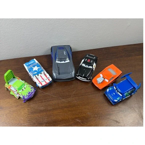 Disney Pixar Cars Diecast Lot of 6 Jackson Storm Sheriff Snot Rod DJ Wingo 1:55