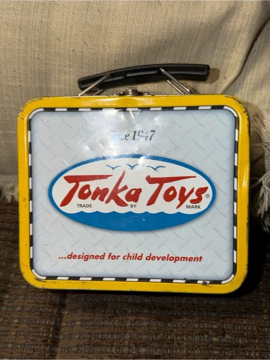 Tonka Toys Hasbro 1999 Mini Lunchbox Storage Collectible 90’s Vintage Used Pre O