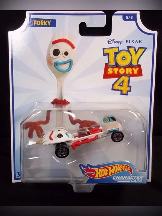 Hot Wheels Disney Pixar Toy Story 4 Forky Character Car -NEW