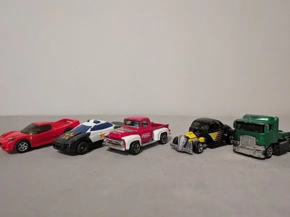 Lot of 5 Vintage Matchbox Cars 1990s Diecast Toy Vehicles Loose Play Worn