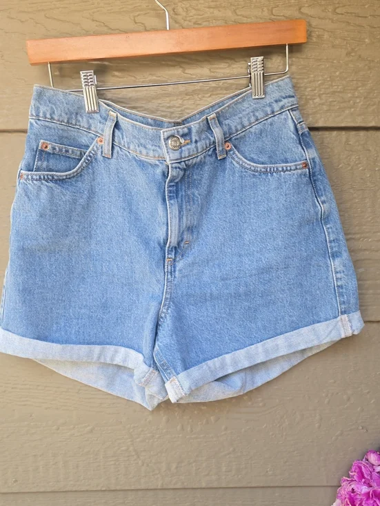 Topshop Mom Denim Shorts Light Wash US 8