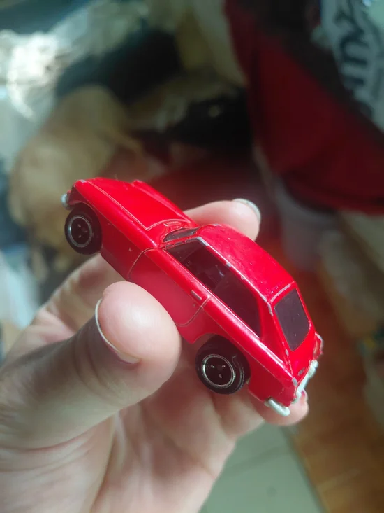1:64 scale red Matchbox 1971 MGB GT Coupe diecast model