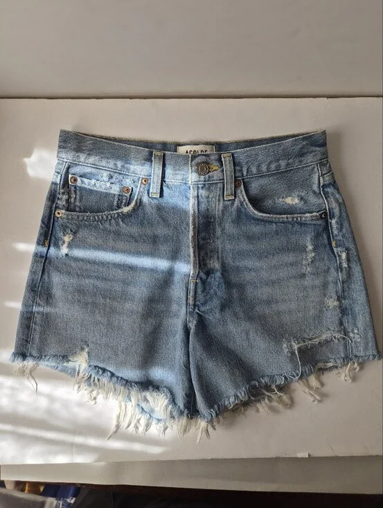 AGOLDE Parker Long Shorts 24 Swapmeet Coastal Cowgirl Clean Girl Vintage Grunge
