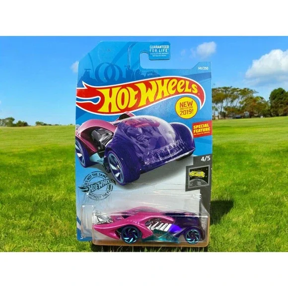 2017 Hot Wheels i-Believe Diecast Car - HW Space - Purple Pink - 4/5