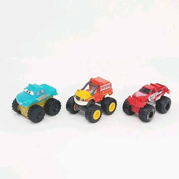 VALUE BUNDLE: Mixed Monster TRUCKS Lot Cars Blaze Hot Wheels Cake Toppers