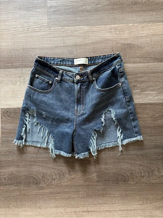 Ban-yara High Waisted Ultra Distressed Denim Shorts - Boho Festival Style 11/29