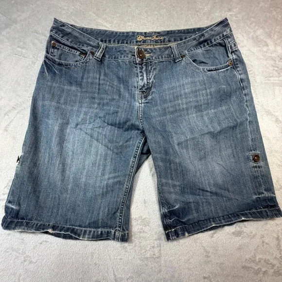 Vintage Selvedge Guess Jeans Denim Bermuda Shorts‎ 34 Blue 100% Cotton Y2K 2000s