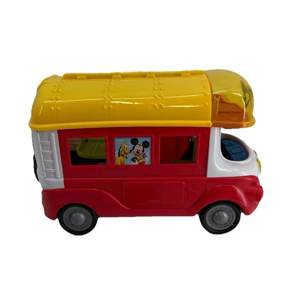 Disney Toys, Mickey Mouse Bus/ Camper Only Tested And Works Mickey's Voice‎