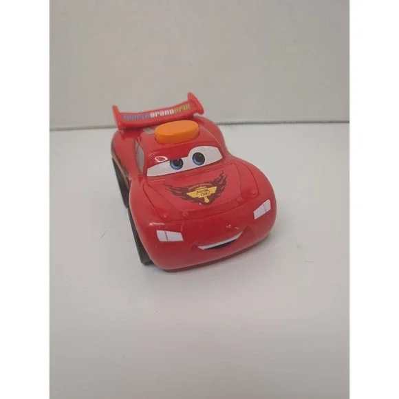 Disney Pixar Cars Lightning McQueen Toy Car w/ Light Up Hood Button 5