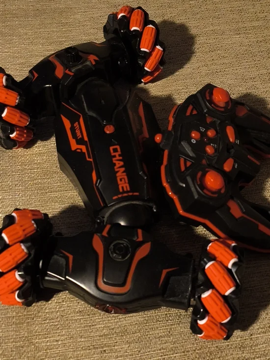 Remote Control Stunt Car - Black and Orange