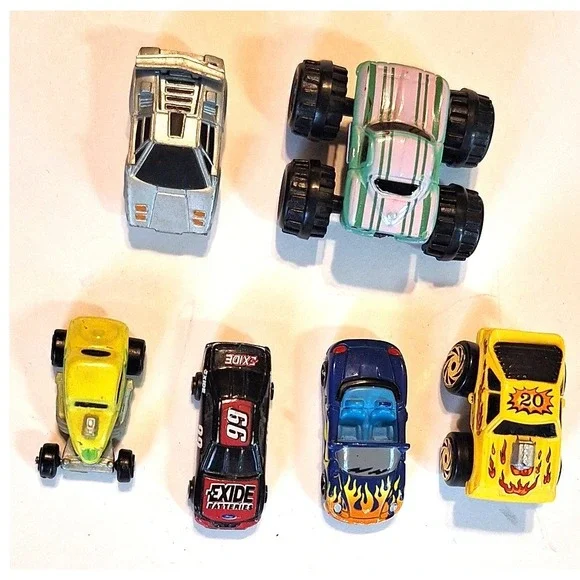 Vintage Micro Toy Car Lot Mattel Imperial Monster Truck Stock Car 6pc Mixed Set