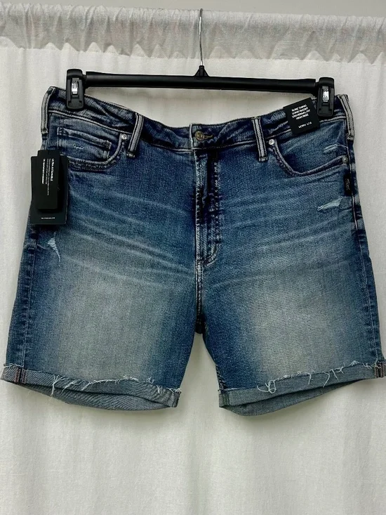 NWT Silver Jeans Sure Thing Long Shorts 18W High Rise 7.5