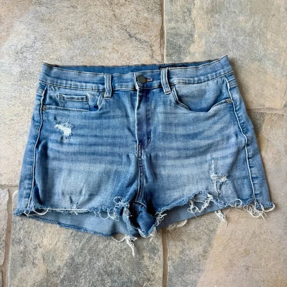 Blank‎ NYC The Essex Classic Cut-Off Blue Distressed Jean Shorts Revolve Size 29