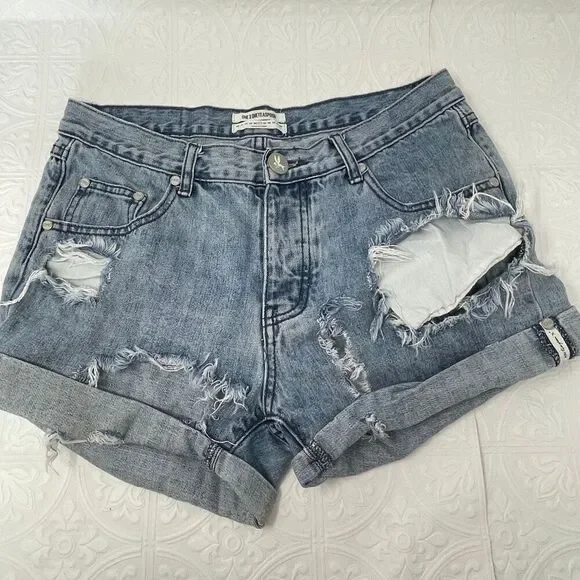 One Teaspoon Denim Shorts Sz 27