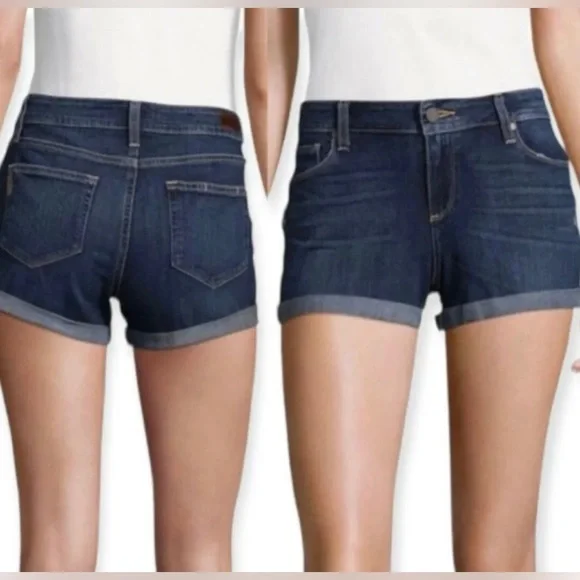 PAIGE  Jimmy Shorts Dark Wash Jean Shorts  Denim Size 27 - EUC