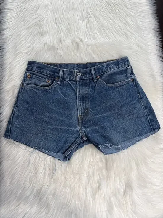 Levi’s 505 Straight Fit Denim High Rise Cut Offs
