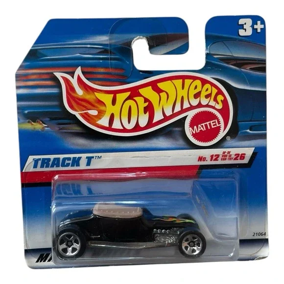 Hot Wheels Track T  1999 Short Card 12/26‎ Black With Flames