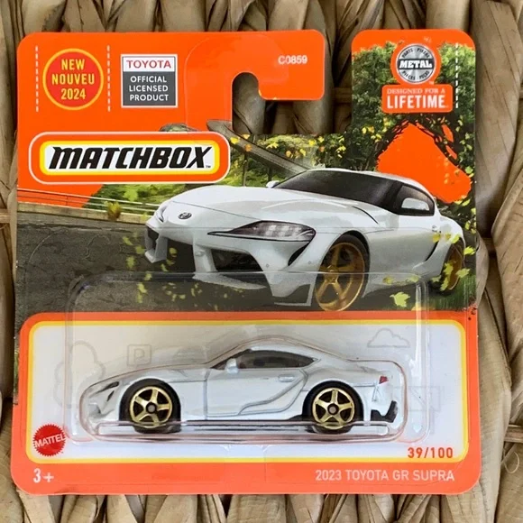 2023 Toyota GR Supra Matchbox White Sport Car 2024 New
