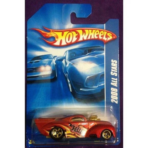 2008 Hot Wheels Short Card #61 41 Willys RED