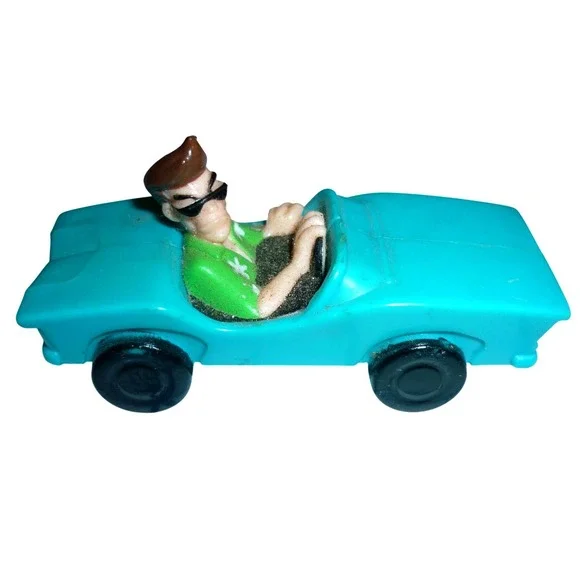 Vintage 1996 Ace Ventura Pet Detective Morgan‎ Creek Teal Convertible Toy Car