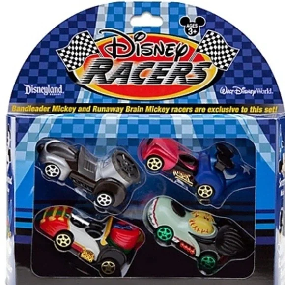 Disney Racers Mickey Mouse 4 Pack Die-Cast Cars Bandleader Runaway Exclusive‎