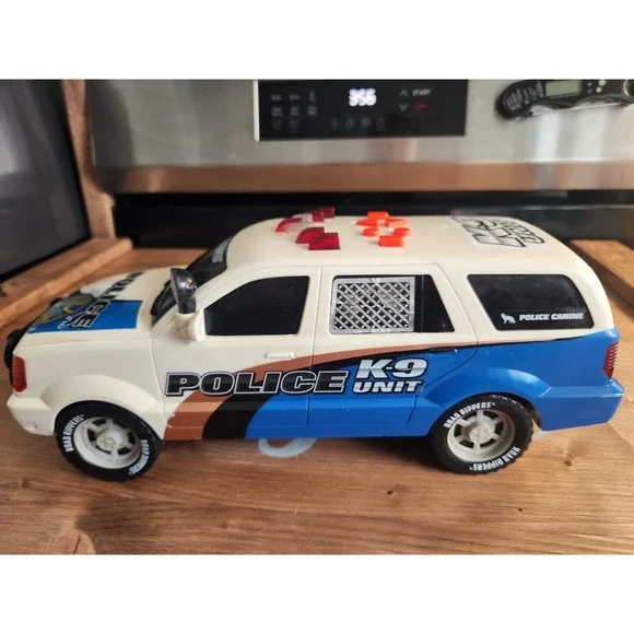 **WORKS Road Rippers Police K-9 Unit‎ SUV Motorized Lights Blue Car Toy State