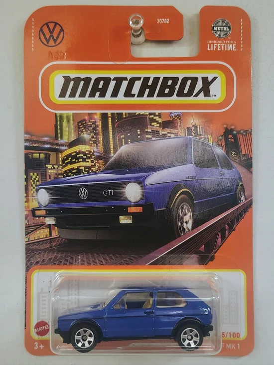 Volkswagen Golf MK1 Matchbox 2023 Blue GTI Diecast 95/100