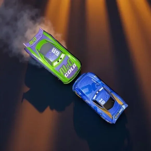 Disney Pixar Cars Turbo Racers Daniel Swervez & Hj Hollis N20 Cola Cars B23
