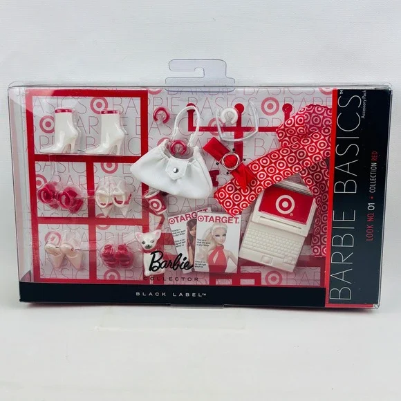 Barbie Basics Look No 01 Collection Red Target Accessory Pack Black Label V0337