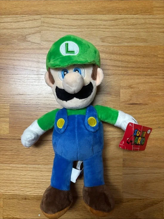 Nintendo Luigi Plush — Green Hat, Green Shirt & Blue Overalls