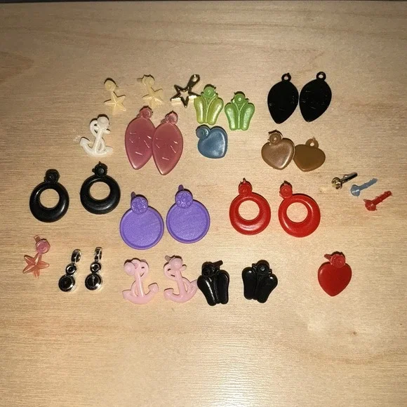 Barbie Vintage EARRINGS‎ Replacement Accessories Lot Anchor Stars Butterfly