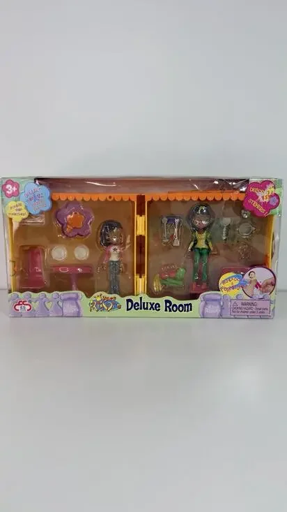 ES Toys Bendi Friend’s Deluxe Room Bendi African American Dolls Plus Furniture