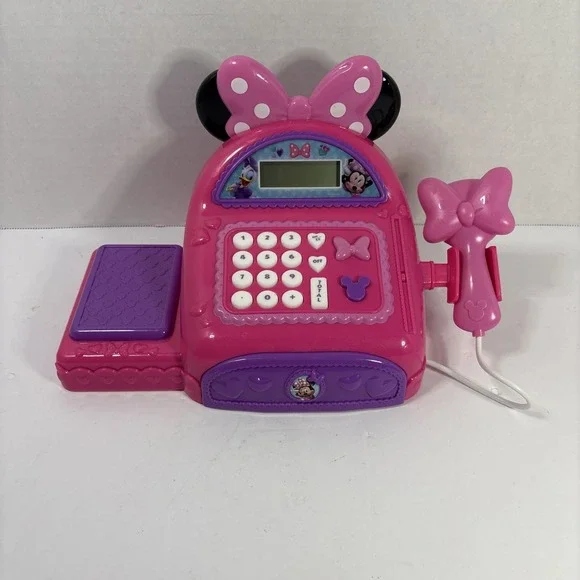 Disney Minnie Mouse Bow-Tique Boutique Cash Register Pink Purple Toy 88557