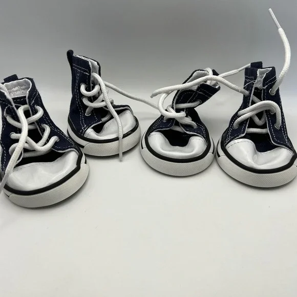 Build A Bear Petrich 7 Sneakers Lot of 2 Pair Navy Blue Converse-like