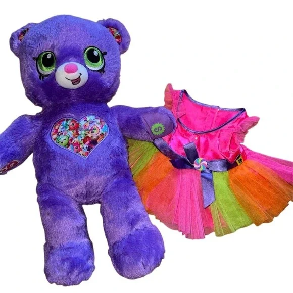 Build-A-Bear Limited Edition Purple‎ Shopkins Bear 16