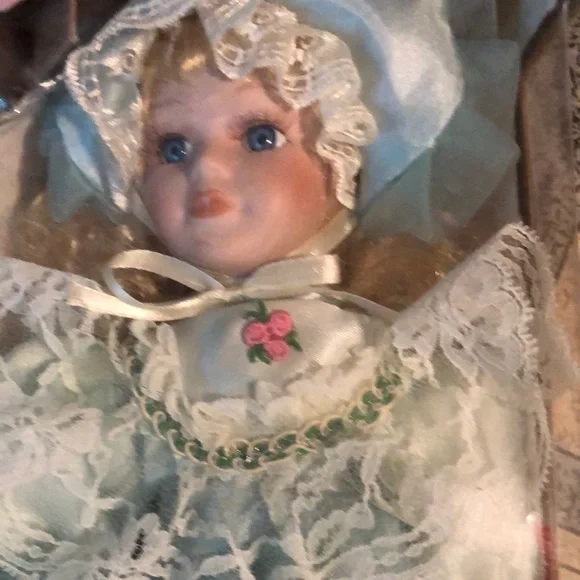 Collectible bisque porcelain doll Vintage