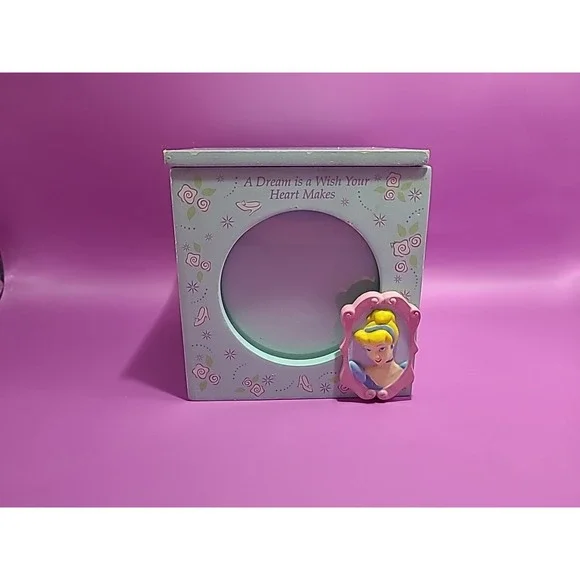 Disney Princess Cinderella Photo cube and‎ trinket box  Enesco