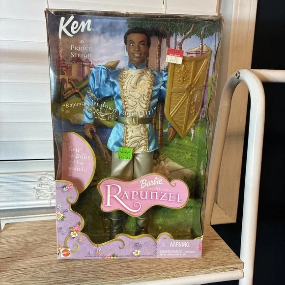 Mattel Barbie Rapunzel Ken Prince Stefan African American Doll