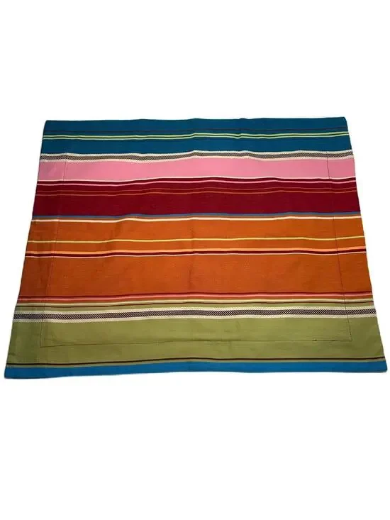 PB Teen Stripe PURA VIDA standard pillow sham