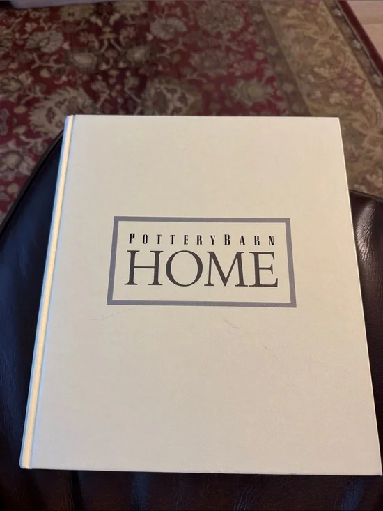 Pottery Barn HOME Decorative Coffee Table Book - Cream Cover