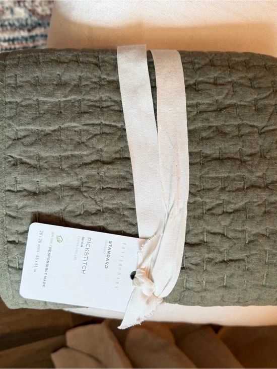 Pickstitch Quilted Standard Pillow Case
